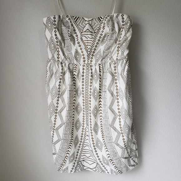 UO Staring at Stars strapless block print dress - Picture 4 of 12